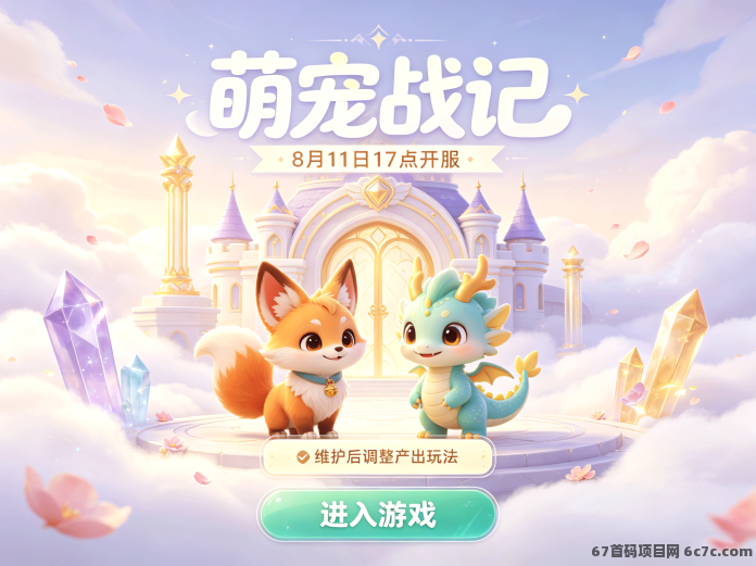 萌宠战记8月11日17点开服:维护后调整产出玩法,灵豆行情值得关注