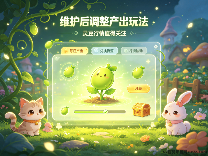 萌宠战记8月11日17点开服:维护后调整产出玩法,灵豆行情值得关注