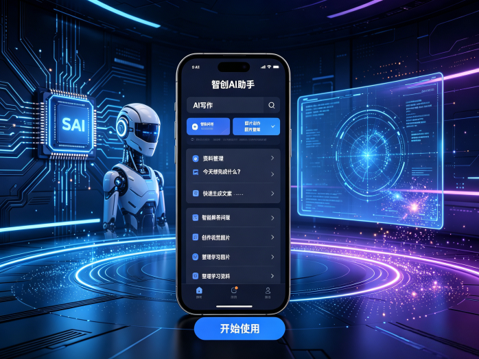 智创AI助手新项目上线,AI工具赋能日常创作,多场景智能应用开启
