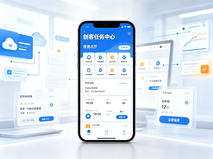 创客任务中心全新上线,多类型任务开放,技能创作也能参与平台活动
