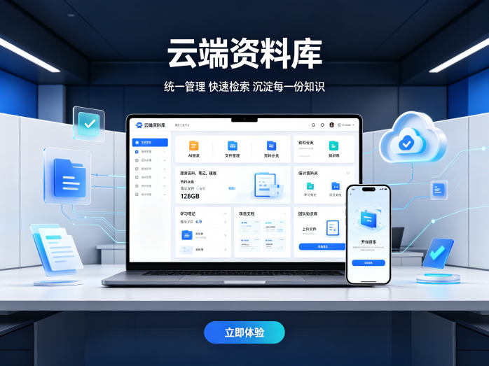 云端资料库新项目开放,资料整理加智能工具,多功能平台上线