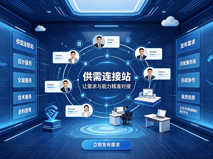 供需连接站新平台开放,技能需求集中发布,线上资源对接更方便