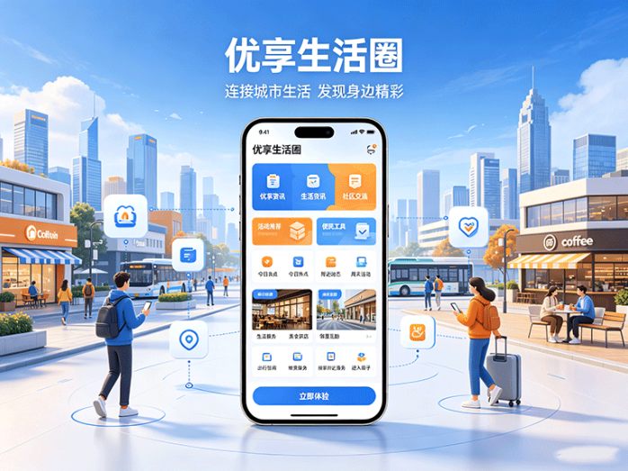 优享生活圈全新上线,本地服务信息整合,多场景生活应用开启