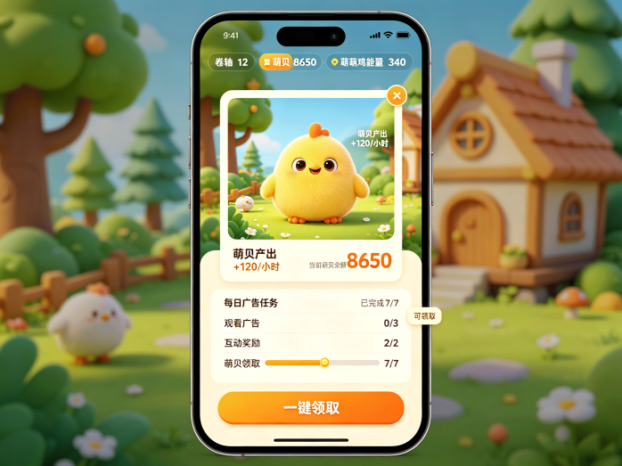 《萌动日记》卷轴玩法上线,实名领取萌萌鸡开启每日任务