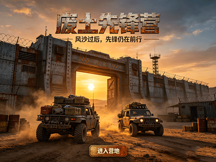 废土先锋营公测震撼开启:全自由营地建造与废土拾荒,建号即送重型采矿车