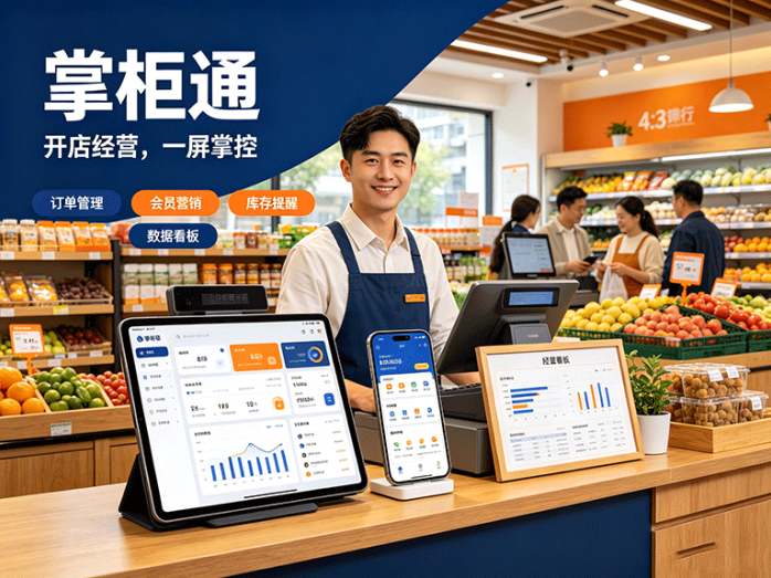 掌柜通新项目开放,门店数字化加用户消费场景,多端功能同步