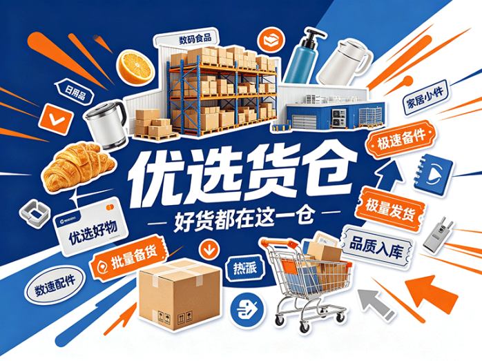 优选货仓新平台开放,热门商品集中选品,推广分享模式同步