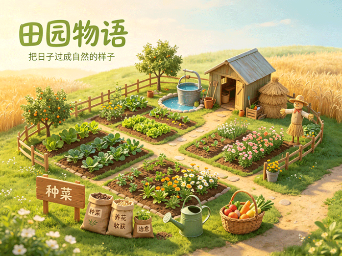 田园物语开放农场经营玩法,种植加工接订单,田园积分兑换实用道具