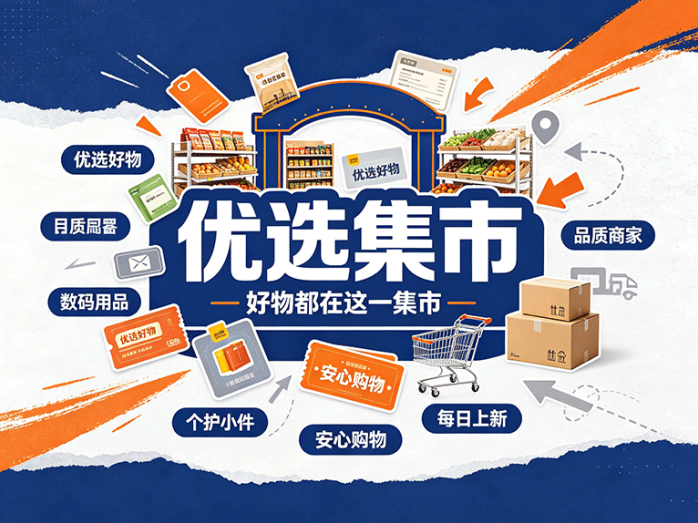 优选集市上线,购物积分还能换商品,邀好友解锁高等级