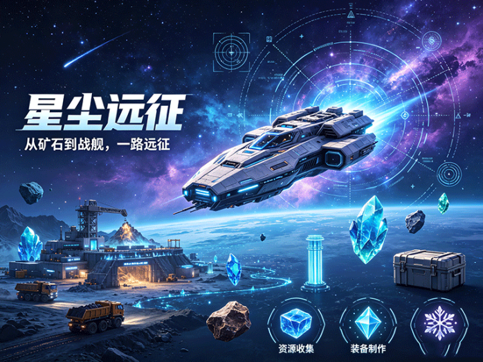 星尘远征探索项目上线,采集材料打造飞船,星尘积分兑换稀有道具