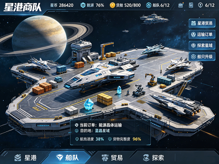 星港商队开启星际贸易玩法,自己的商队自己经营