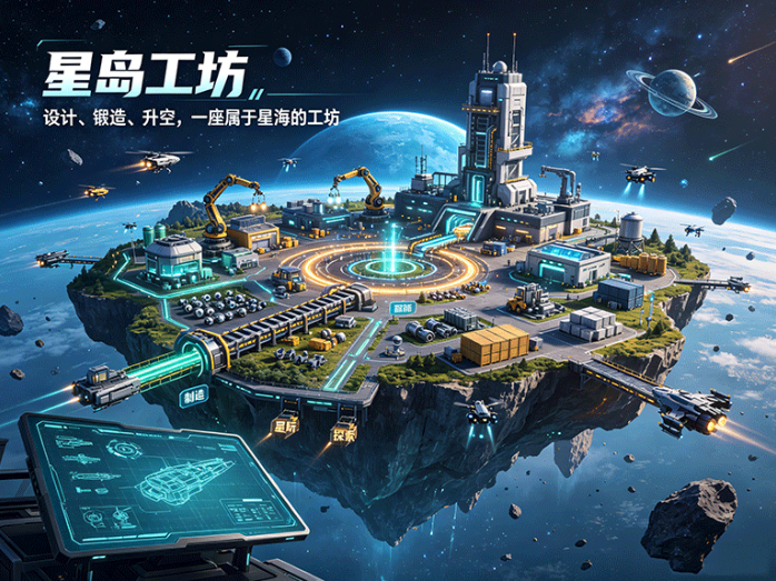 星岛工坊开启首发测试,休闲经营玩法来了