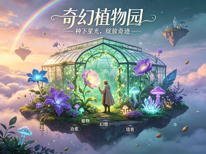 奇幻植物园种子培育玩法,不同组合还能长出稀有植物