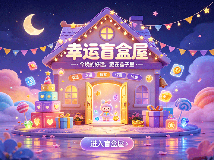 幸运盲盒屋全新收集玩法,抽到重复道具还能换稀有物品