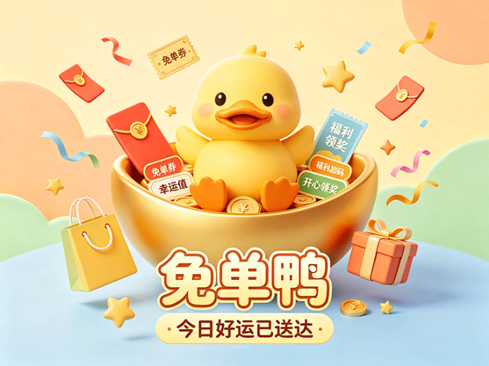 免单鸭购物优惠新项目,把日常消费做成趣味玩法
