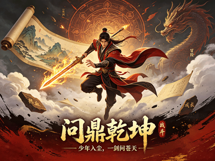 问鼎乾坤国风冒险新项目,战斗养成与秘境探索结合
