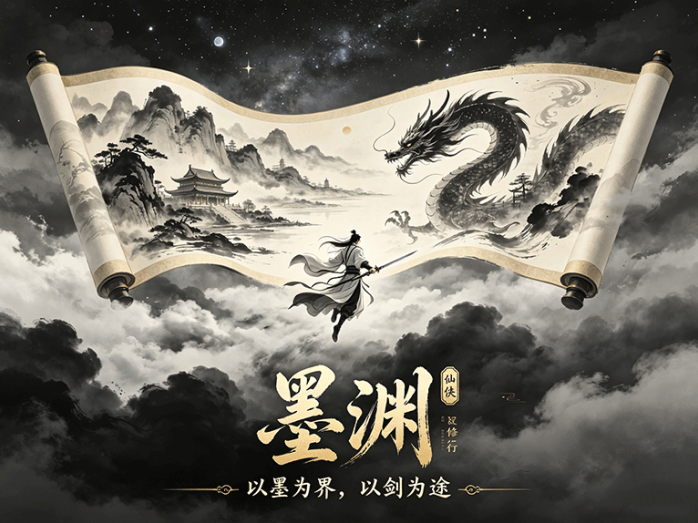墨渊卷轴玩法上线,广告曝光串起书卷与共创玩法