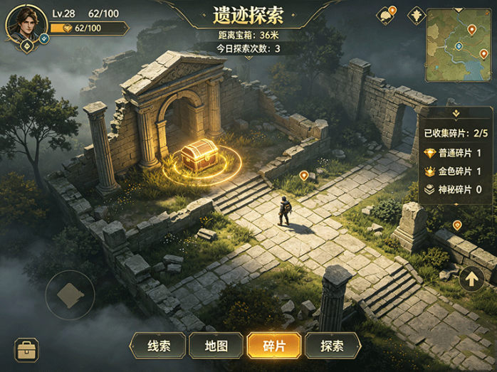 时空寻宝开放首测,每天换图找隐藏宝箱