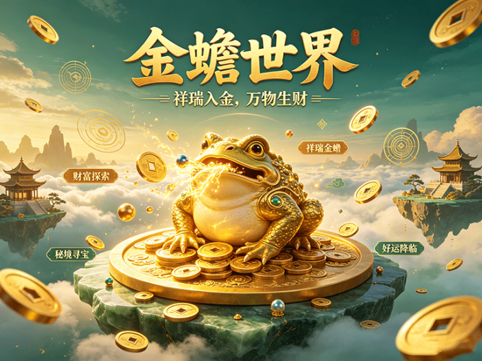 金蟾世界国风聚宝玩法上线,围绕金蟾养成开启寻宝之旅