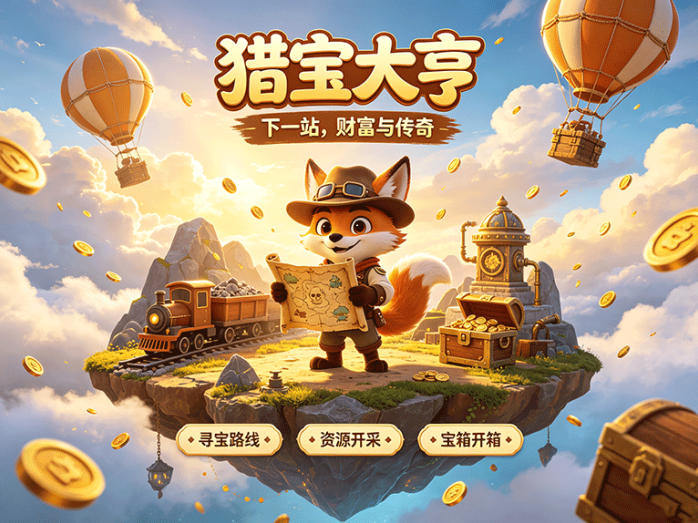 猎宝大亨宝藏探索玩法开启,地图寻宝收集稀有资源
