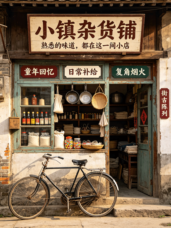 小镇杂货铺开启新服 从一家小店慢慢经营成商业街