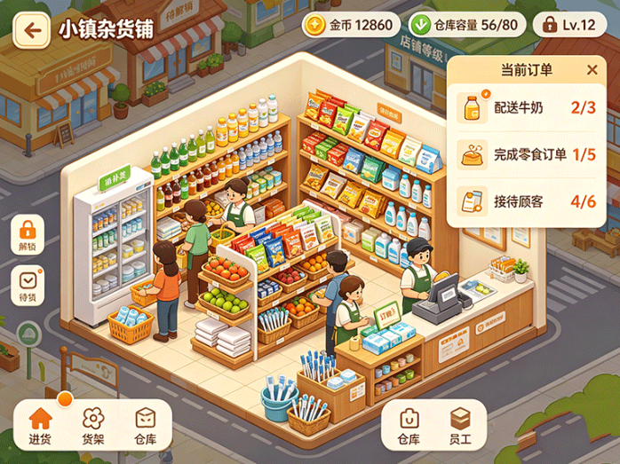 小镇杂货铺开启新服 从一家小店慢慢经营成商业街