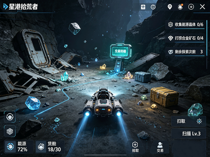 星港拾荒者开启测试 资源探索加装备养成玩法上线