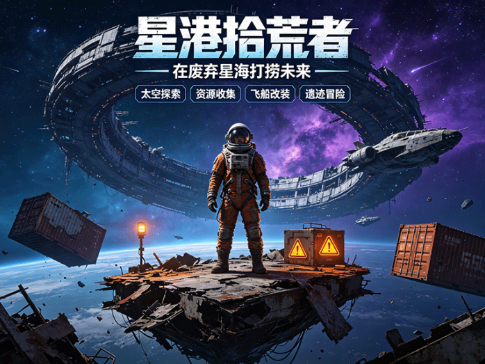 星港拾荒者开启测试 资源探索加装备养成玩法上线
