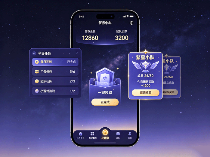 繁星世界玩法上线,送星积分还有积分集市