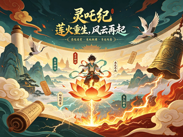 灵吒纪9月8日上线,哪吒养成加镇妖塔多玩法开启