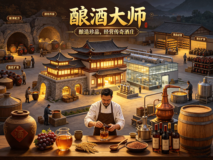 酿酒大师开启酒坊经营玩法,从酿造美酒到打造自己的酒庄