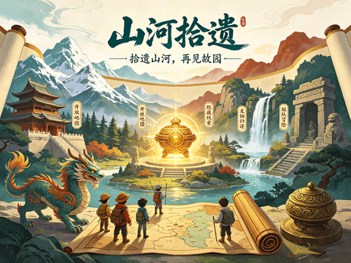 山河拾遗首码开启,游历山川收集奇珍,解锁古城还能打造自己的藏馆