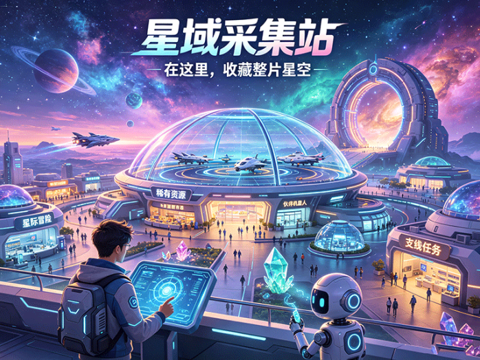 星域采集站,全新星球探索玩法,采集资源还能打造专属星域
