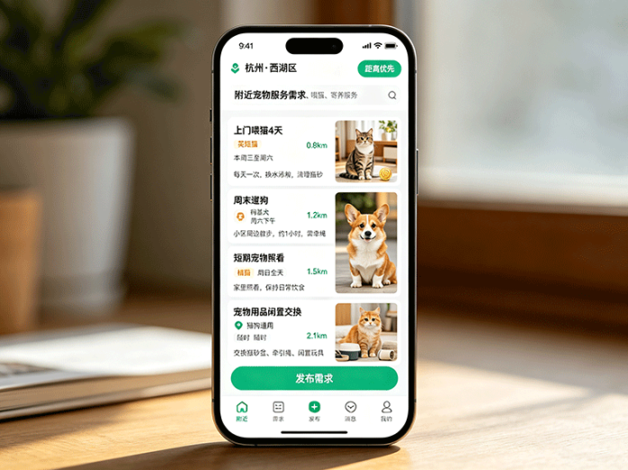 宠物临时照看也能做成生意 这个小程序连接附近养宠需求