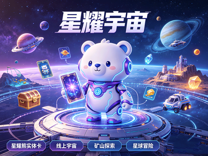 星耀宇宙实体卡进入线上宇宙,潮玩收藏和星际玩法结合