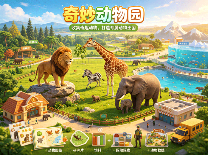 奇妙动物园首码来了!从抓动物到建园区再到养成,一篇讲透怎么玩