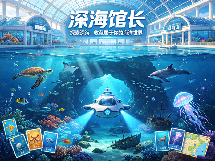 深海馆长首码开启,收集海洋生物打造专属水族馆,潜艇探索还能发现稀有物种