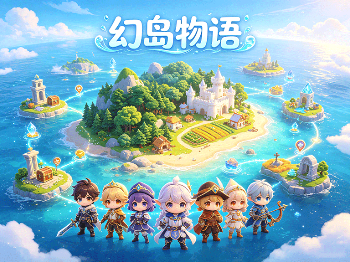 幻岛物语开启奇幻岛屿冒险,收集伙伴探索地图,慢慢打造自己的专属小岛