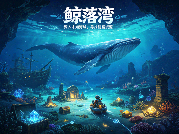 从海域探索到角色成长,鲸落湾开启资源收集与冒险玩法!