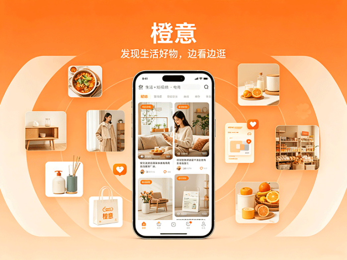 从生活内容到电商购物,橙意开启短视频与商城玩法!