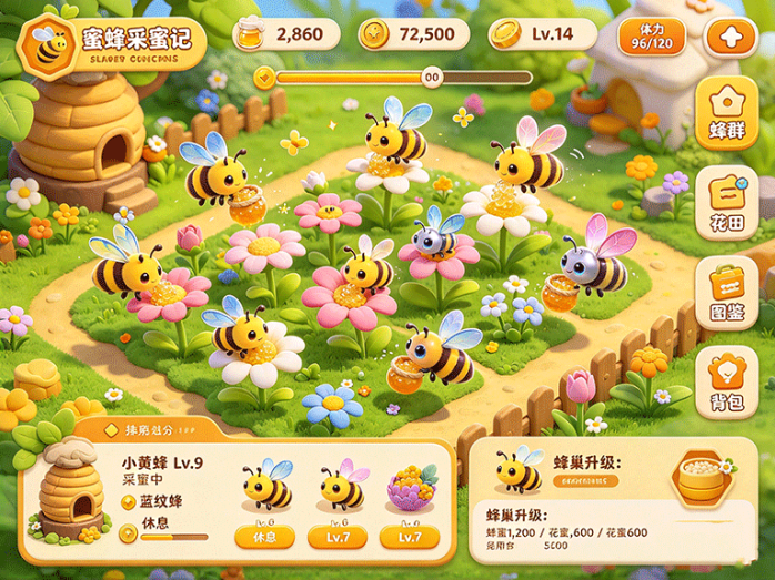蜜蜂采蜜记怎么玩?采蜜养蜂一起发展,资源也能慢慢积累