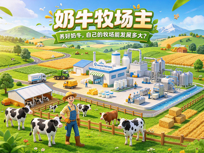 从小牧场到大牧场,奶牛牧场主的养牛与建设玩法怎么玩?