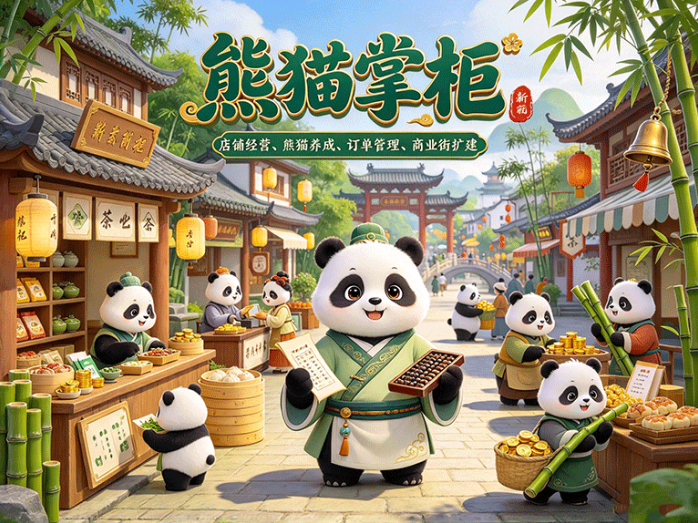 熊猫掌柜怎么玩?开店、经营和熊猫养成能组合出什么玩法?