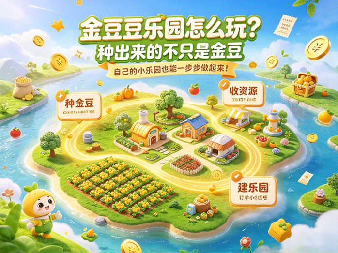 金豆豆乐园怎么玩?种出来的不只是金豆,自己的小乐园也能一步步做起来!