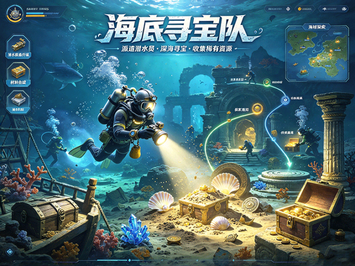 新手必看开荒攻略!《海底寻宝队》深海淘金指南,宝箱珍珠稀有材料一网打尽!