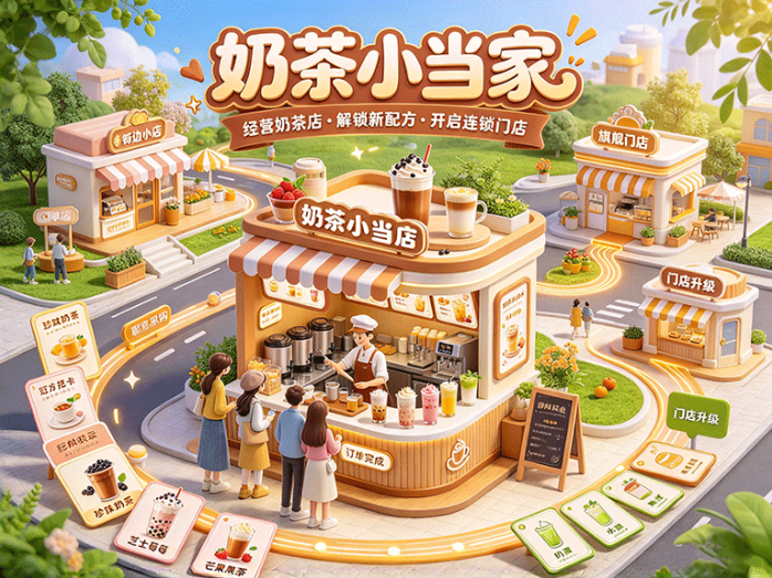 从单店到连锁门店,奶茶小当家的经营与配方玩法怎么玩?