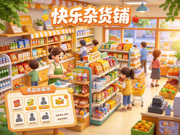 快乐杂货铺开启商品收集玩法,小店里的各种商品等你逐步解锁