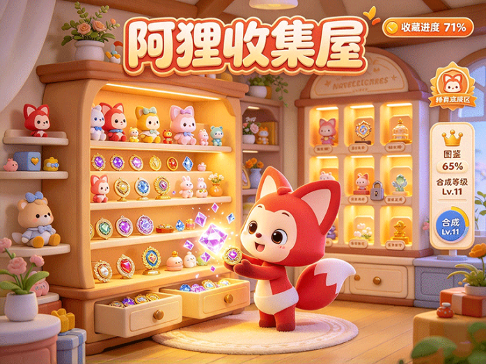 收集小物还能合成收藏馆?阿狸收集屋开启特色收藏与合成玩法!