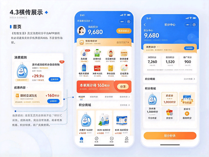 有数生活:日常消费也能积累积分,签到分享和商家优惠一起用