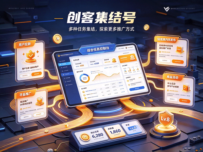 创客集结号怎么玩?多种推广任务集中开放,按自己的节奏选择